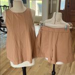 Camel Tan Matching Set Flowy Cotton Knit New Size XS Photo 4