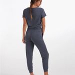 Vuori NWT  All Day Azure Heather Short Sleeve Jumpsuit size Large Photo 8