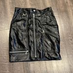 Bardot  pebbled patent leather shiny mini skirt Photo 1