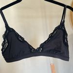 SKIMS  Fits‎ everybody Lace Triangle Bralette- NWT Onyx Size L Photo 3