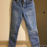 Free People High Rise High Waisted Blue Jeans Photo 0