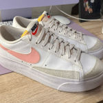  Women's White Blazers Pink Nike Logo Sneakers Photo 0