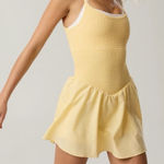 OFFLINE By Aerie Real Me Smocked Active Dress Yellow Size M Photo 0