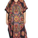 Gypsy Blu orange paisley flowy vacationcore boho kaftan Size undefined Photo 0