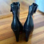 Vince  Luisa High Heel Ankle Boots Black Leather Size 8 Photo 4