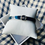 Michael Kors Silver-Tone Logo Hinge Bracelet • MK Bangle • Classic Designer NWT Photo 0