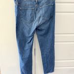 L'Agence  Marcelle High-Rise Slim Fit Straight Leg Jeans Size 31 Frayed Hem Photo 3
