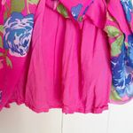Abercrombie & Fitch Floral Pink Mini Ruffle Dress Large Photo 3