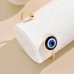 Bracelet Devils Eye Cuff Bangle Adjustable Blue Photo 1