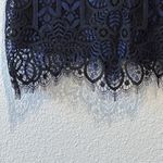 For Love & Lemons Lyla Mini Dress Black & Blue Lace Women’s Size XS Photo 9