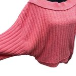 Free People  Coral Chenille Wide Neck Sweater Women's Size Medium Long Sleeve NWT Photo 5