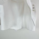 Halston Hallie White Cotton Twill Skort Size 14 Photo 5