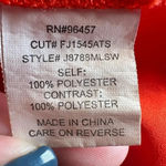 Eyeshadow  Womens Sleeveless V Neck Cami Tank Top Size M Red Embroidered Floral Photo 4