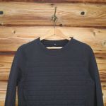 Lululemon  Fleece Be True Crew  Pullover Sweatshirt Black Photo 6
