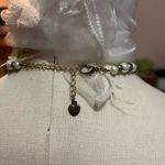 Handmade  Elegant Green and Gold Reindeer Pendant Necklace Photo 3