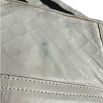 L.A.M.B. Jana Quilted Leather Stripe Clutch Cream Edgy Y2K Designer Bag Photo 5