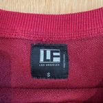 LF - Zippered Sleeve Crop Sweatshirt in Red Photo 1