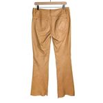 Cache Vtg  Lamb Leather Pants Sz 6 Tan Brown Straight Leg Boot Photo 1