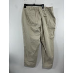 Old Navy Womans Chino Pants XL Beige High Rise Elastic Waist NWT Photo 1