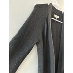 Loft Sweater Women's Small Black Cardigan Long Wool Academia Minimalist Emo Photo 1