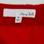 Honey Belle  Asymmetrical Red Floral Skirt Size M New Without Tags Photo 1