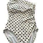 Kate Spade  one shoulder buckle polka dot print one piece swimsuit Photo 3