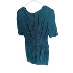 Rebecca Minkoff  Medium Vivien Pleated Gathered Mini sheath dress Teal Black​​​​ Photo 8