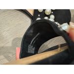 A New Day Size 7 Black Faux Pearl Embellished Flat Slip On Slide Sandals Photo 5