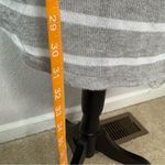 Hollister Scoop Neck Short Sleeve Striped Tunic Top Size M Grey Preppy Open Knit Photo 3