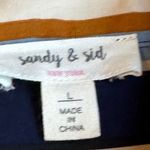 Sandy & Sid  Striped Button‎ Front Blouse Sz L Photo 3
