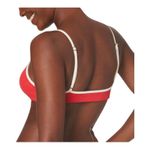 ANDIE NWT The Bells Sporty Chic Poppy Red With White Trim Bikini Top Extra Large Photo 1