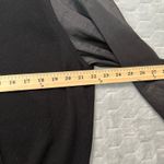 Talbots  Plus 2X Black V-Neck Sweater Sheer Puff Sleeve Top Stretch Elegant‎ Chic Photo 4