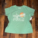 Lucky Brand Coca Cola Women's Green Graphic Tee  NWT Photo 1