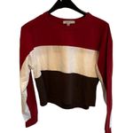 Boutique Gaze | Color Block Long Sleeve Top Size Medium 95% Cotton Photo 3