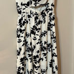 Boutique Black and White Floral Cutout Dress Size M Photo 0