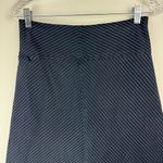 Betabrand  Work It Skort Navy Blue Pinstripe A-Line Skirt Sz Small Casual Career Photo 6
