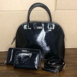 Kate Spade Electric Black Bixby Place Dome Shaped Satchel and Two Wallets Photo 0