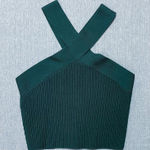 Babaton Aritzia  Sculpt Knit Criss Cross Crop Tank Size S in Monarch Teal Photo 0