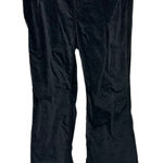 Old Navy Higher High-Rise Flare Black Velour Pants Secret-Smooth Pockets Sz 14 Photo 0