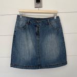 Carole Little Women’s 8 Denim Mini Skirt Y2K 2000s Blue Photo 0