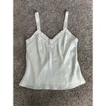 vintage marks & spencer silky stain lace trim tank top camisole size 14 White Size L Photo 1