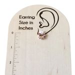 Ramla Rose Gold Crystal Pearl Flower Stud Earrings Dainty Butterfly Design NWOT Photo 7