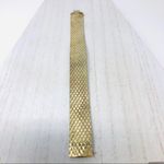 Sterling Silver /gold overlay wide diamond cut bracelet Photo 11