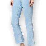 BLANK NYC The Varick Kick Flare Light Wash Raw Hem Jeans size 29 Photo 2