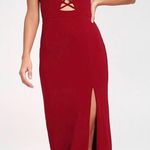 Lulus Long Red Dress Photo 0