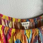 JODIFL  Multicolor Abstract Print Ruffle Strap Boho Mini Dress Size Large Photo 1