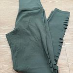 Aerie Green Leggings with Side Cutouts Photo 0