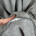 Talbots T by Geometric Jersey Knit Zip Front Cardigan Jacket Sz L Pockets Gray Photo 5