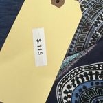 Renee C. Women’s Dress 1X Paisley Print Short Sleeve Belted Made In USA Boutique Blue Photo 6