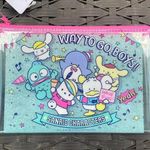 Sanrio Pink Blue Zipper Bag Double Sided With Multiple Characters Photo 0